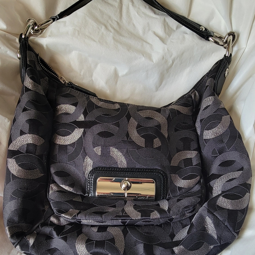 COACH Black and Gray Women's Bag